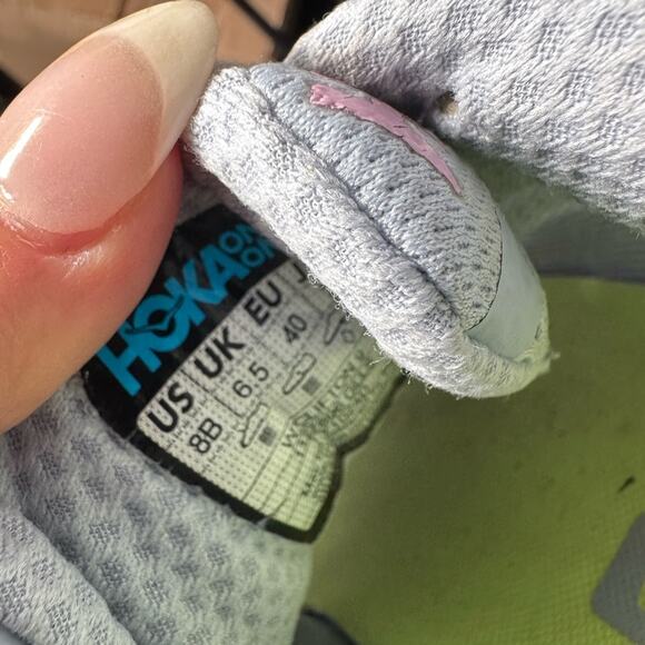 Hoka One One Clifton 9 Women's  Running Shoes (NIB) GLLS Gull / Sea Ice Size 8 - Picture 12 of 13